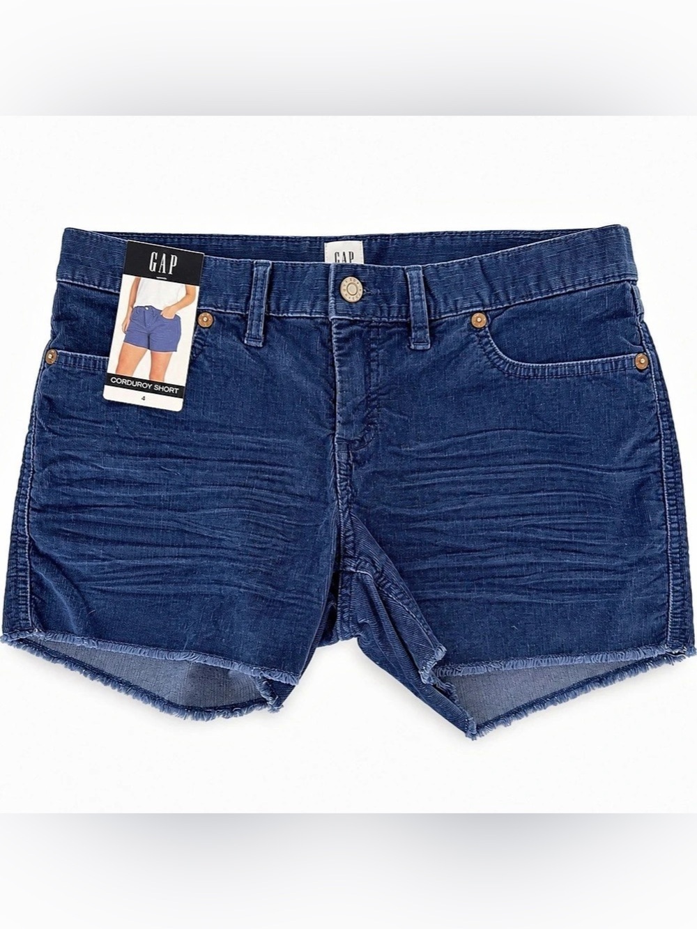 Gap Corduroy Cutoff Short Blue Shorts Size 4